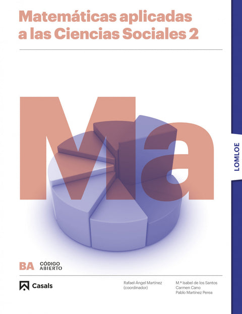  MATEMÁTICAS APLICADAS 2ºBACHILLERATO. CIENCIAS SOCIALES. CÓDIGO ABIERTO 2023 