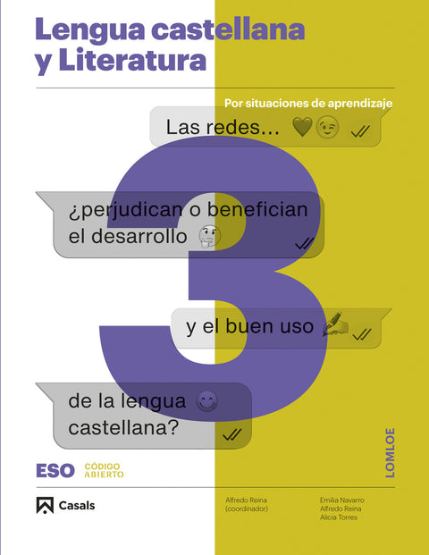  Lengua castellana y Literatura 3 ESO LOMLOE ANDALUCIA 