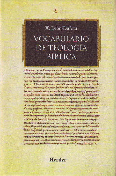  VOCABULARIO DE TEOLOGÍA BÍBLICA 