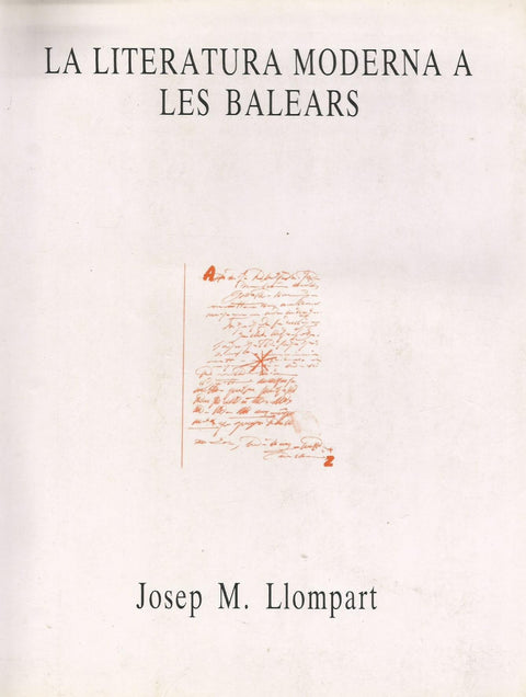  LA LITERATURA MODERNA A BALEARS 