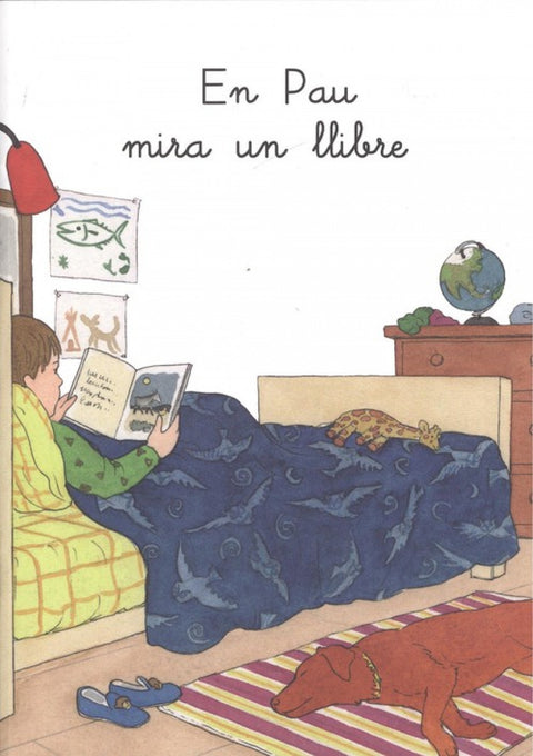  EN PAU MIRA UN LLIBRE 