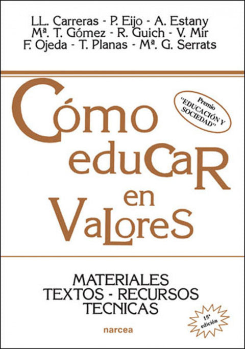  COMO EDUCAR EN VALORES 