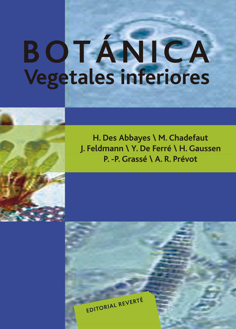  Botánica. Vegetales inferiores 