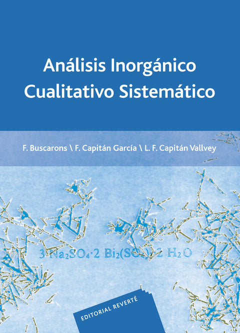  ANÁLISIS INORGÁNICO CUALITATIVO SISTEMÁTICO 