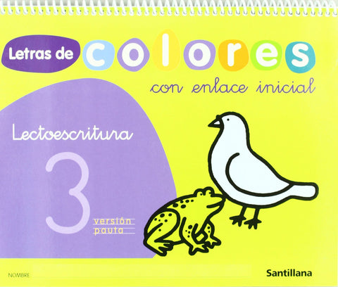  LETRAS COLORES 3 (+CUENTO) (4 AÑOS) LECTOESCRITURA 
