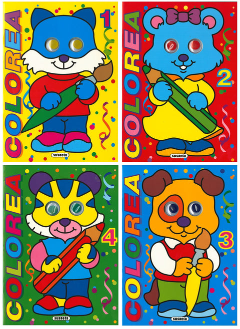  Coloreables con ojos 