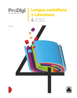  Cuaderno ProDigi. Lengua castellana y Literatura 4 ESO 