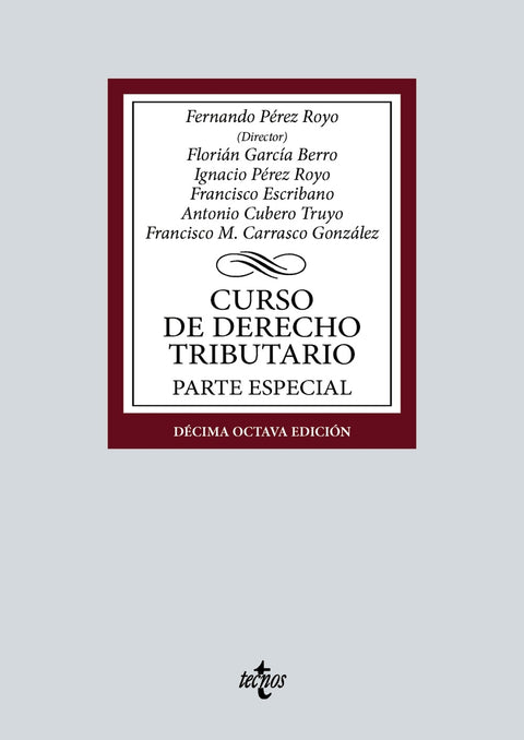  Curso de Derecho Tributario 