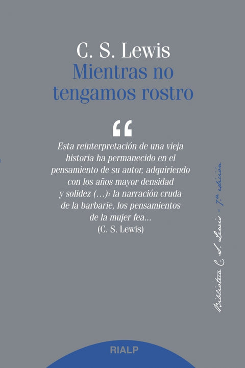  Mientras no tengamos rostro 