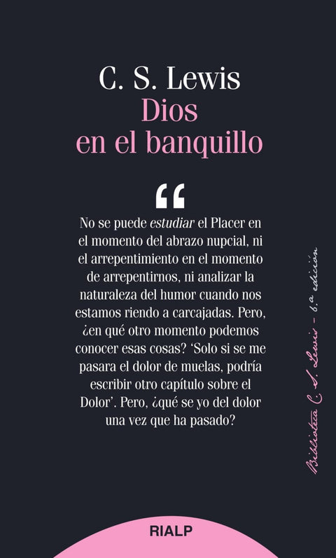  Dios en el banquillo 