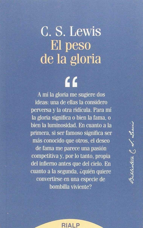  El peso de la gloria 