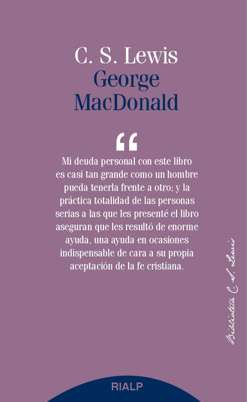  GEORGE MACDONALD 