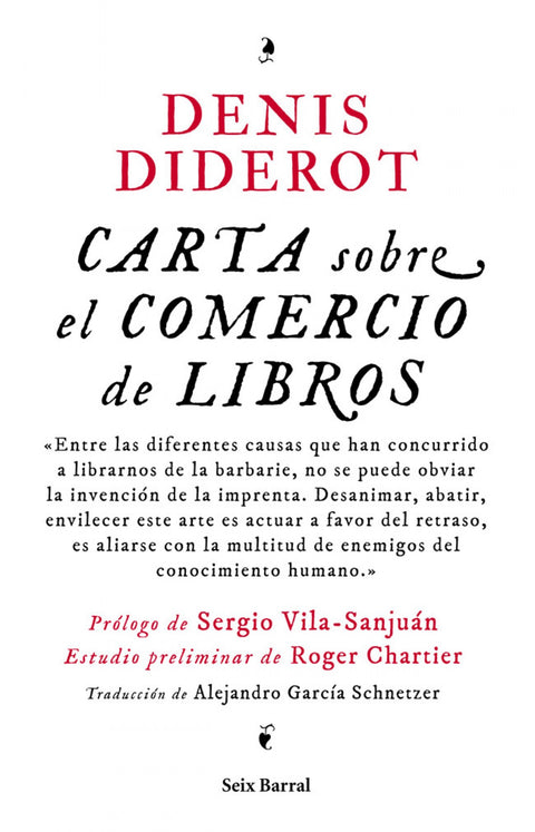  Carta sobre el comercio de los libros 
