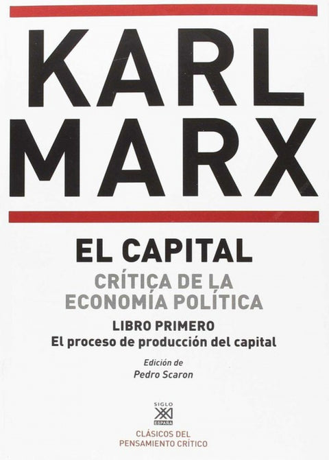  CAPITAL LIBRO PRIMERO. PROCESO PRODUCCIÓN DEL CAPITAL 
