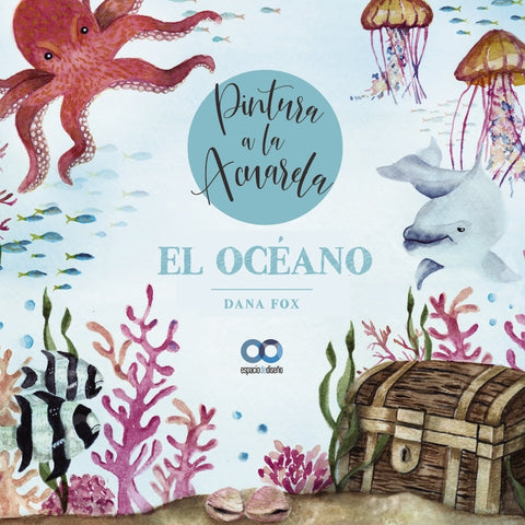  El océano. Pintura a la acuarela 