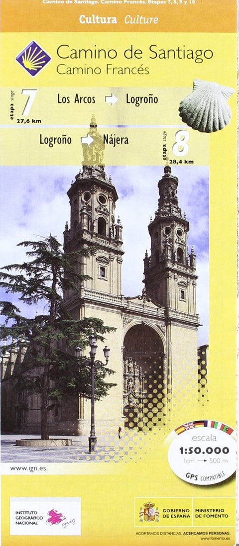  Camino de Santiago. Hoja 4, etapas (7-8-9-10) 