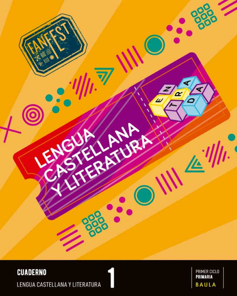  CUADERNO LENGUA CASTELLANA 1R.PRIMARIA. ESPIRAL. FANFEST. CATALUNYA 2023 