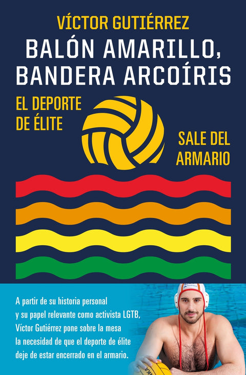  Balón amarillo, bandera arcoíris 