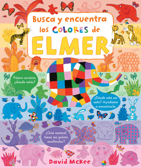  Busca y encuentra los colores de Elmer (Elmer. Pequeñas manitas) 