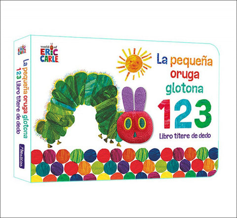  LA PEQUEÑA ORUGA GLOTONA 1 2 3. LIBRO TÍTERE DE DEDO 