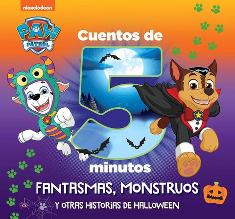  Paw Patrol # Patrulla Canina. Recopilatorio de cuentos - Cuentos de 5 minutos. Fantasmas, monstruos y otras historias de Halloween 