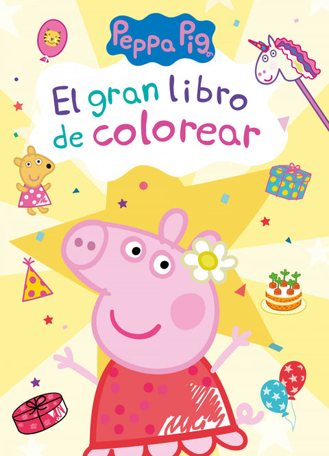  Peppa Pig. Cuaderno de actividades - El gran libro de colorear 