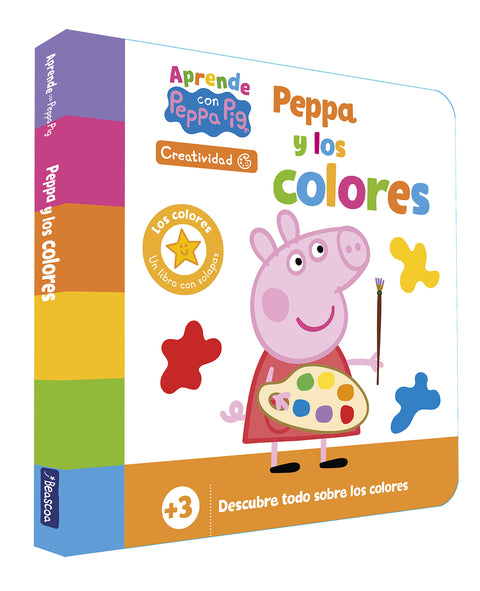  Peppa Pig. Libro de cartón - Aprende Creatividad con Peppa Pig. Peppa y los colores (+3 años) 