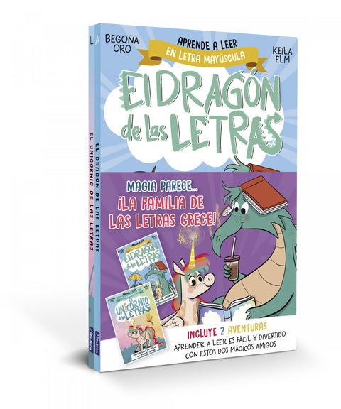  MAGIA PARECE... ¡LA FAMILIA DE LAS LETRAS CRECE! PACK CON DOS LIBROS DEL UNICORN 