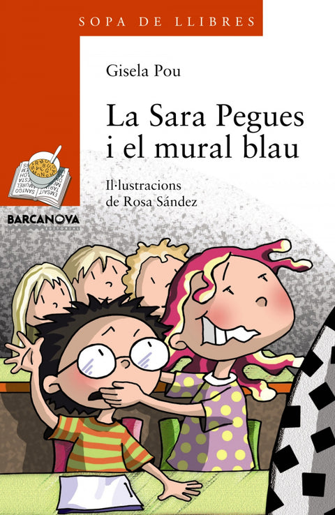  La Sara Pegues i el mural blau 
