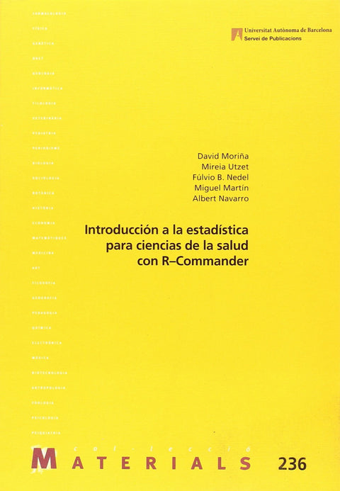  INTRODUCCIÓN A LA ESTADÍSTICA R-COMMANDER PARA CIENCIAS DE LA SALUD 