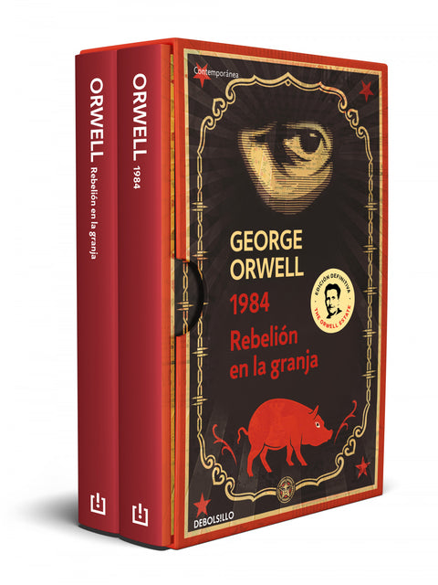  George Orwell (pack con las ediciones definitivas avaladas por The Orwell Estate de 1984 y Rebelión en la granja) 