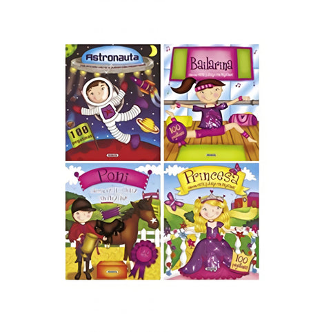  Viste y juega con pegatinas (4 títulos) 