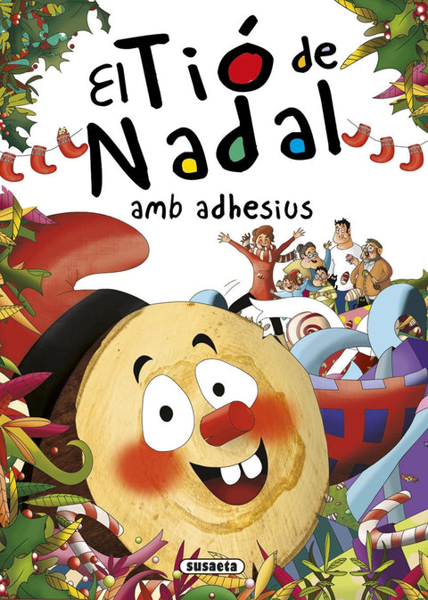 El Tió de Nadal amb adhesius 