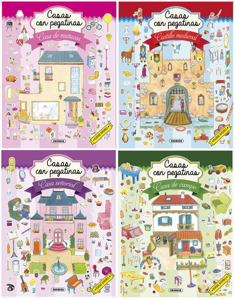  Casas con pegatinas surtidos 