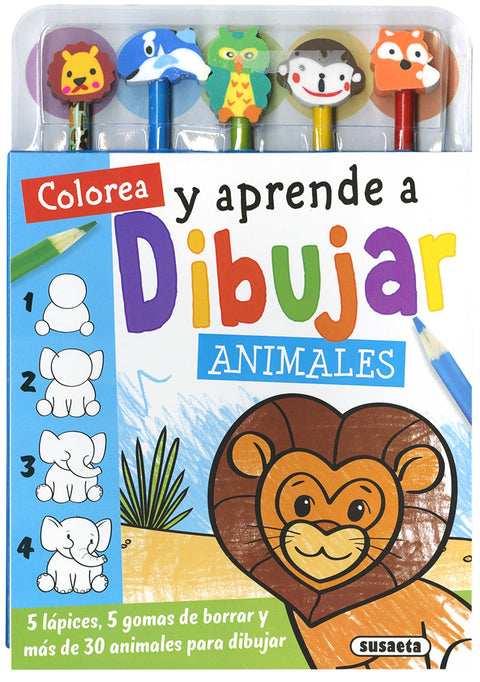  COLOREA Y APRENDE A DIBUJAR ANIMALES 
