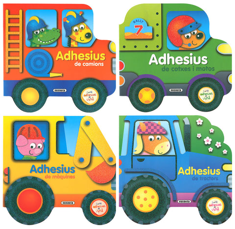  Construeix vehicles amb adhesius de vinil (4 titols) 