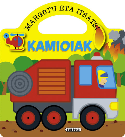  kamioiak (margotu eta itsatsi) 