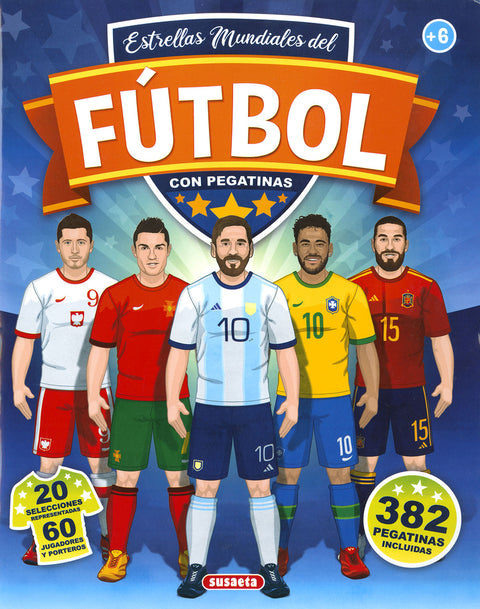  Estrellas mundiales del fútbol con pegatinas 