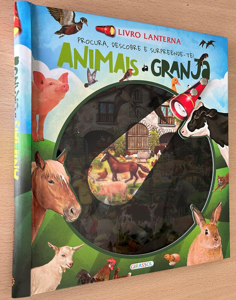 livro lanterna animais da granja 
