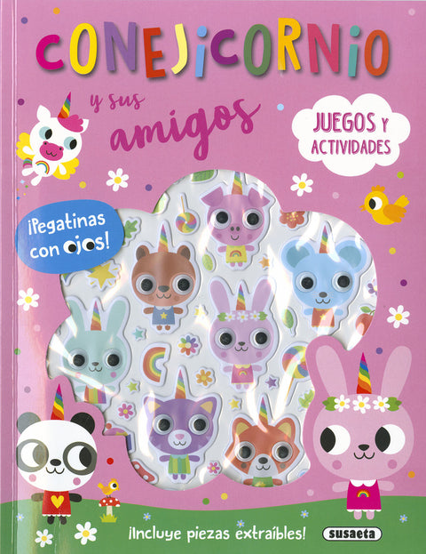  Conejicornio - Pegatinas con ojos 