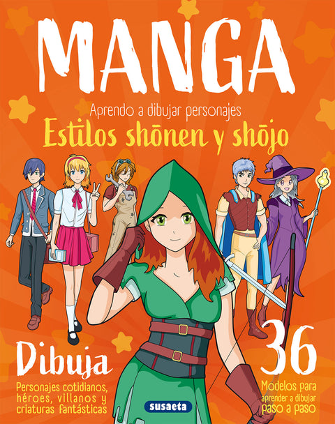  Manga. Aprendo a dibujar personajes estilos shonen y shojo 