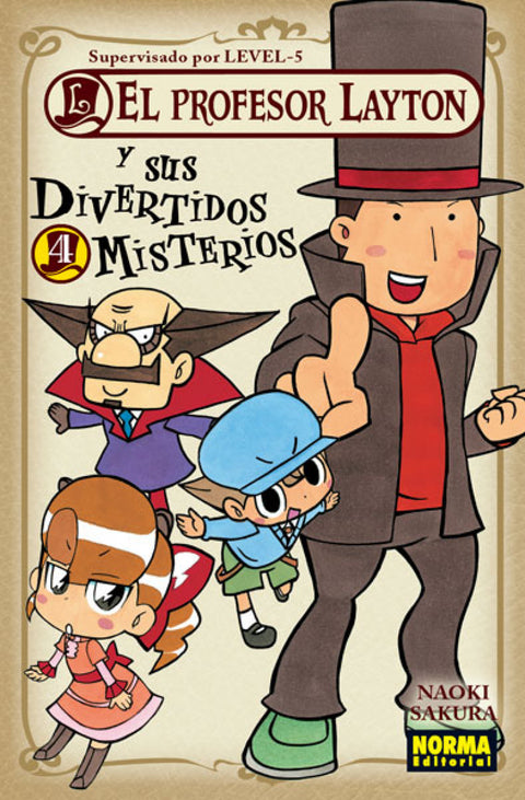  4.El profesor Layton y sus divertidos misterios 
