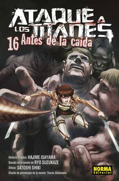  Ataque a los titanes antes de la caída 16 