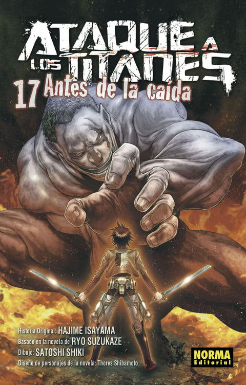  Ataque a los titanes antes de la caída 17 