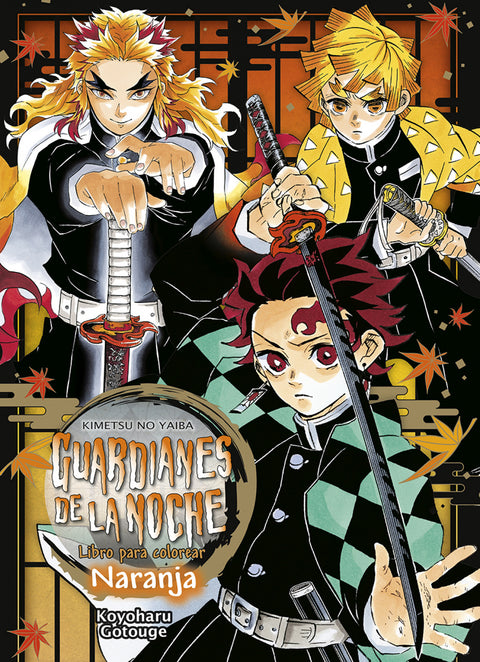  GUARDIANES DE LA NOCHE LIBRO PARA COLOREAR NARANJA 