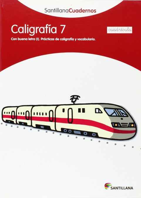  Caligrafía, Educación Primaria (cuadrícula). Cuaderno 7 