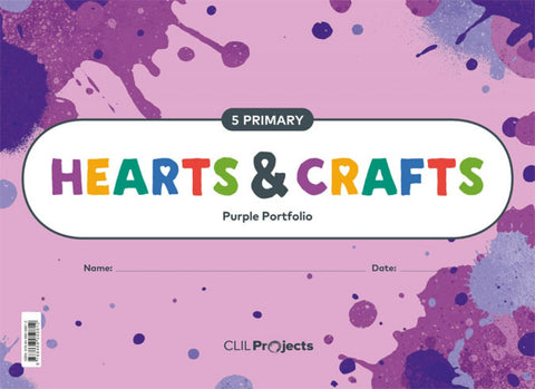  HEARTS &amp;CRAFTS PURPLE NOTEBOOK I ED19 5 PRIMARY 