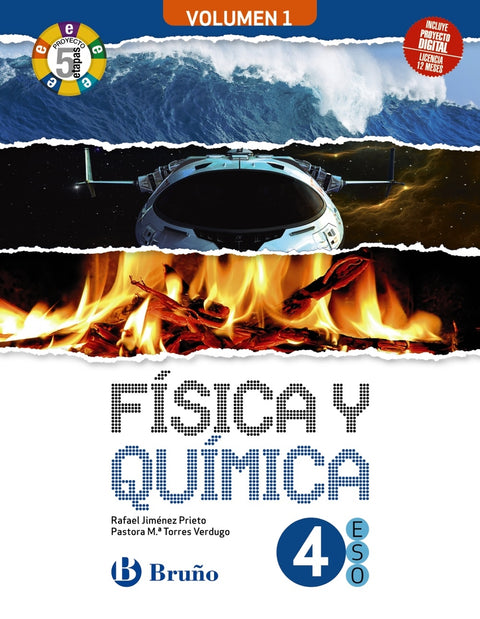  Física y Química 4 ESO 3 volúmenes Proyecto 5 etapas 