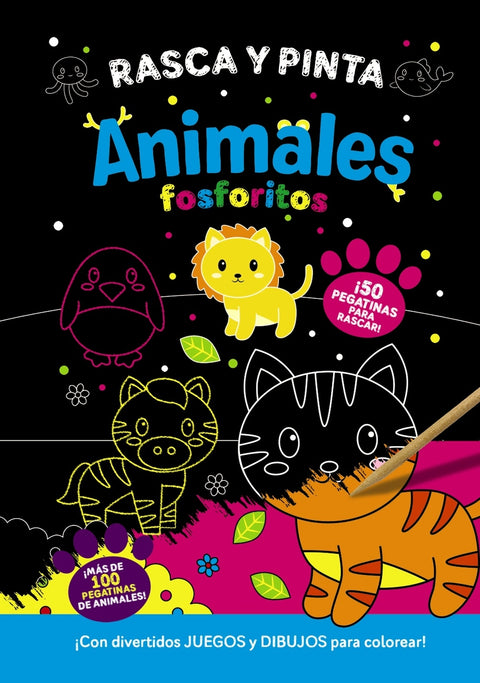  Rasca y pinta animales fosforitos 
