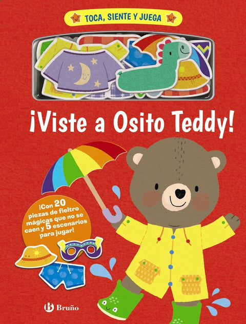  Toca, siente y juega. ¡Viste a Osito Teddy! 